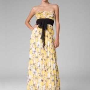 BCBG Silk Spring Floral Sleeveless Dress